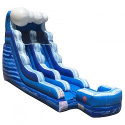 Blue Wavy Water Slide