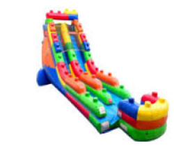 Building Blocks 18ft high Water Slide